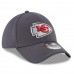 Men's Kansas City Chiefs New Era Graphite 39THIRTY Flex Hat 2955394
